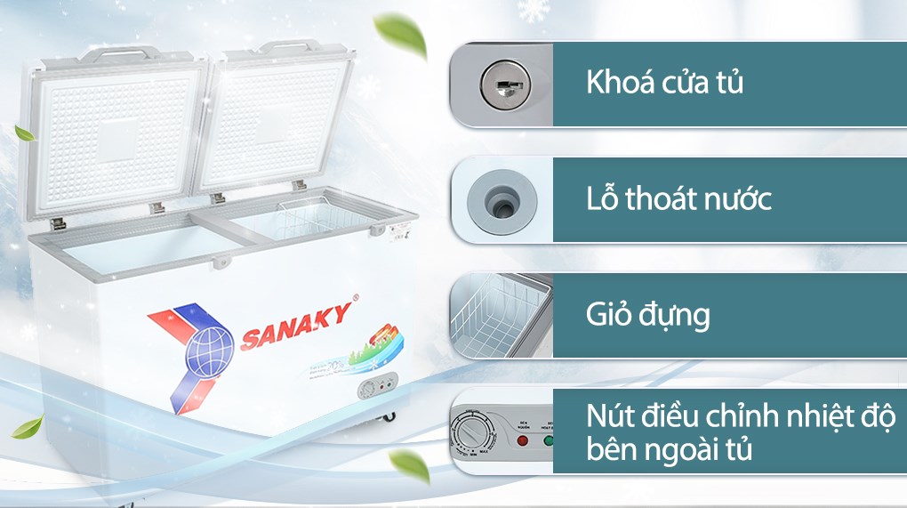 Tủ đông Sanaky 270 lít TD.VH3699A2KD