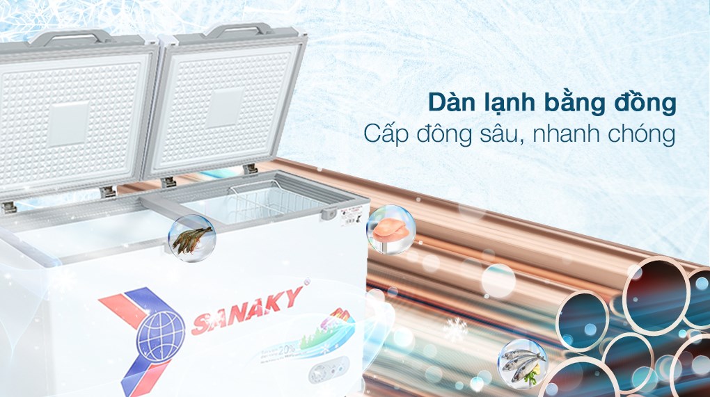 Tủ đông Sanaky 270 lít TD.VH3699A2KD