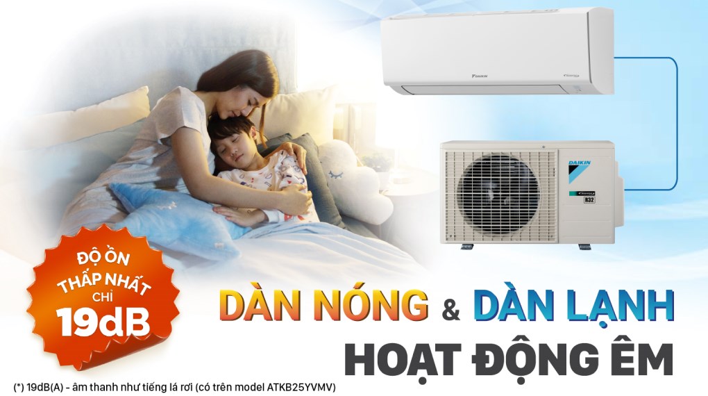 Máy lạnh Daikin Inverter 1 HP ATKB25YVMV