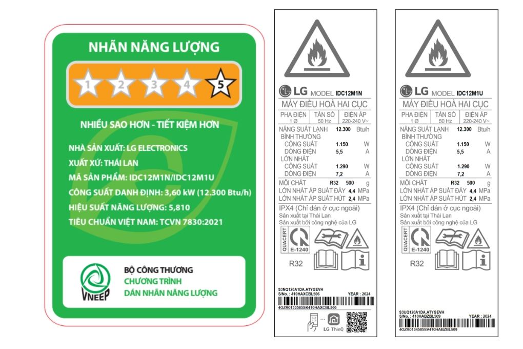 Máy lạnh LG Inverter 1.5 HP IDC12M1