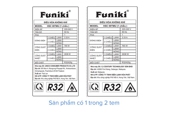 Máy lạnh Funiki 1 HP HSC09TMU