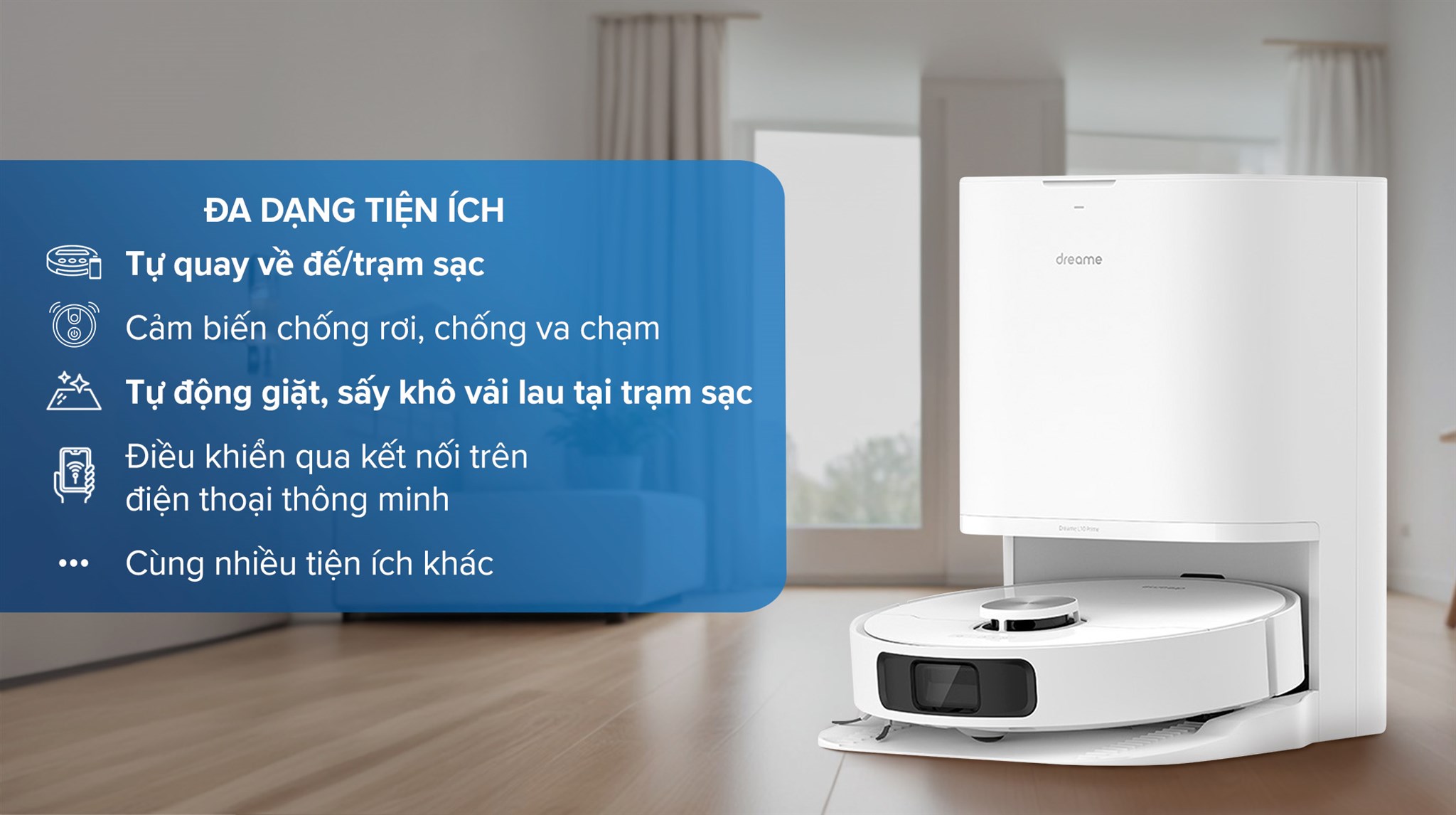 Robot hút bụi lau nhà Dreame L10 Prime