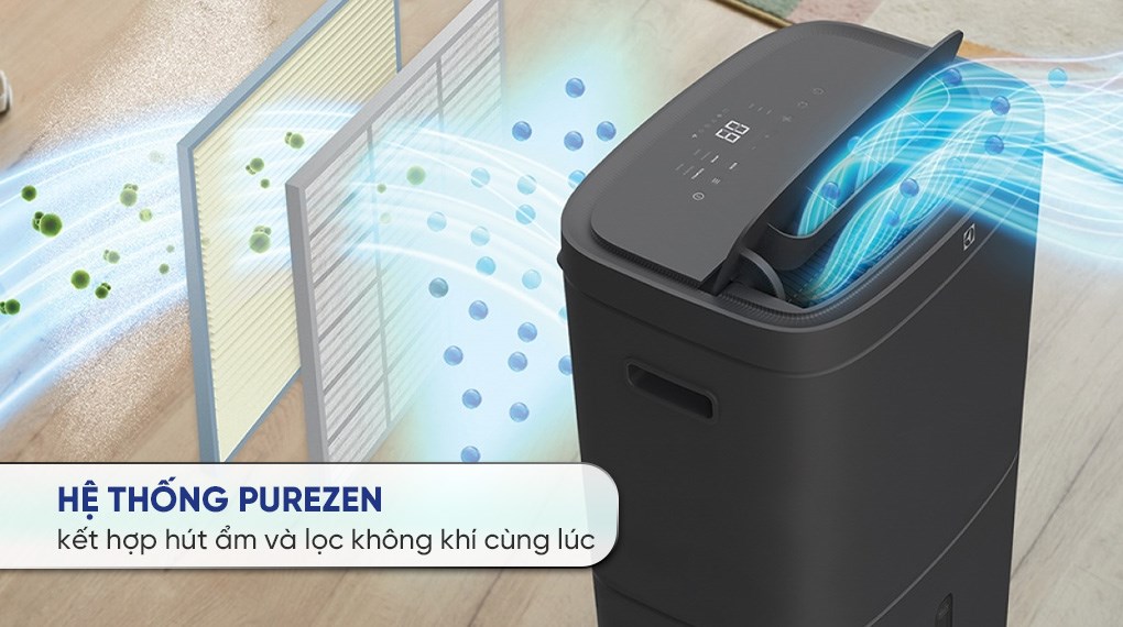 Máy hút ẩm kết hợp lọc không khí Electrolux EDH16TRBD3