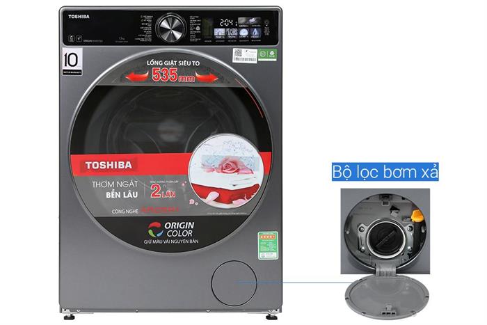 Máy giặt Toshiba Inverter 13 kg TW-T25BZP140MWV