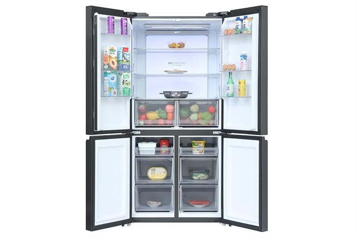 Tủ lạnh Aqua Inverter 660 lít Multi Door AQR-M727XA