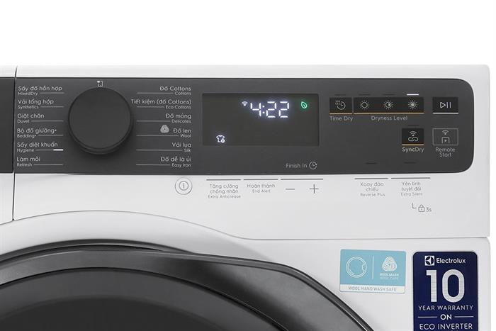 Máy sấy bơm nhiệt Electrolux UltimateCare 9 kg EDH903R7WC