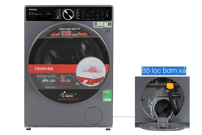 Máy giặt Toshiba Inverter 10.5 kg TW-T25BU115MWV