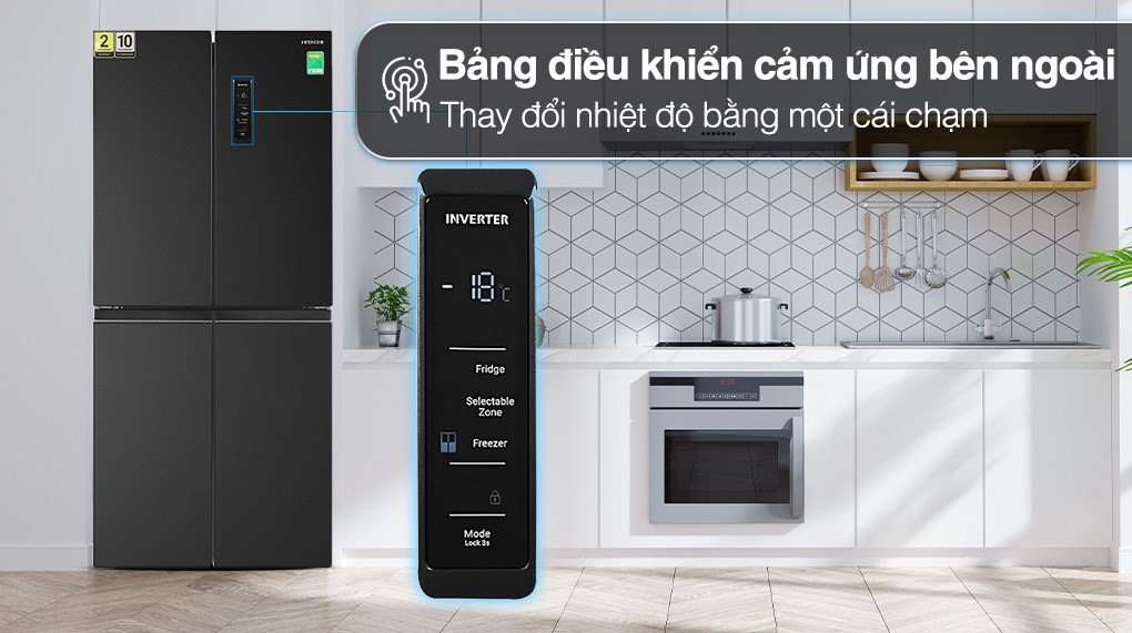 Tủ lạnh Hitachi Inverter 466 lít Multi Door HR4N7522DSDXVN