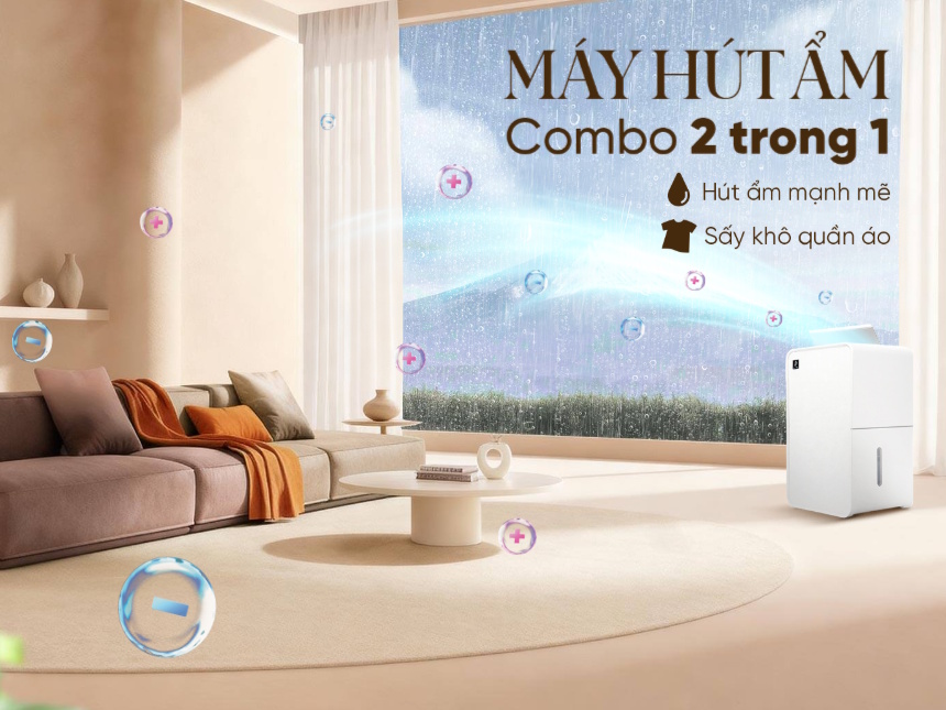 Máy hút ẩm Sharp DW-P12HV-W