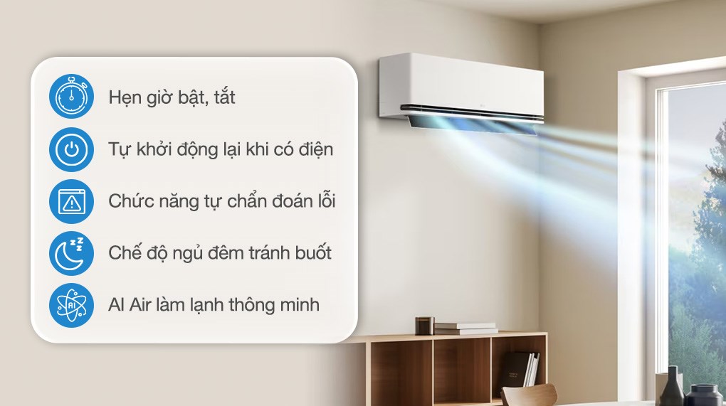 Máy lạnh 2 chiều LG Inverter 1 HP IDH09M1