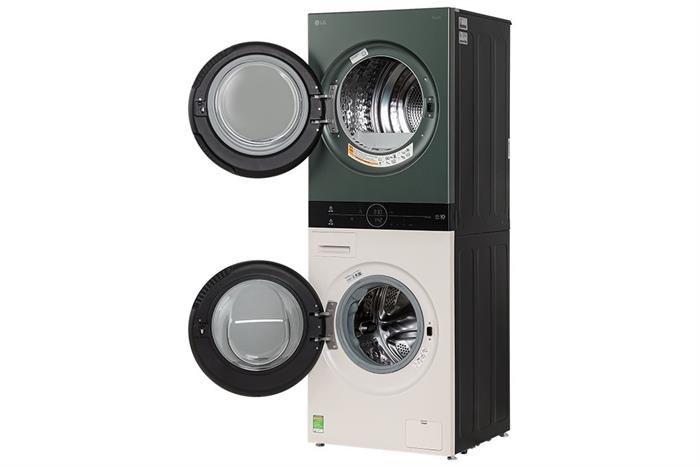 Tháp giặt sấy LG WashTower Inverter giặt 14 kg - sấy 10 kg WT1410NHEG