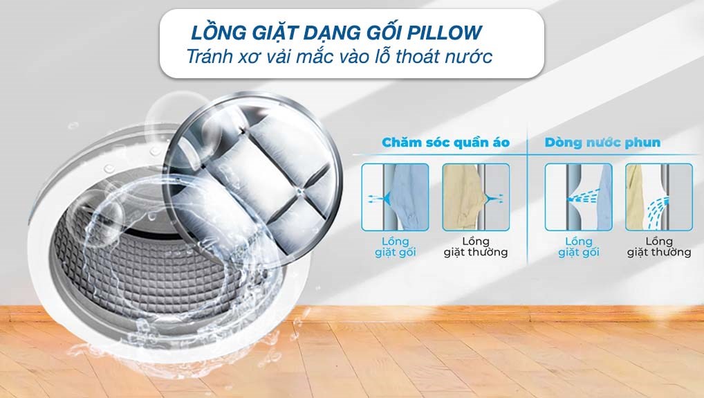Máy giặt Aqua Inverter 8.5 kg AQD-A852J.BK