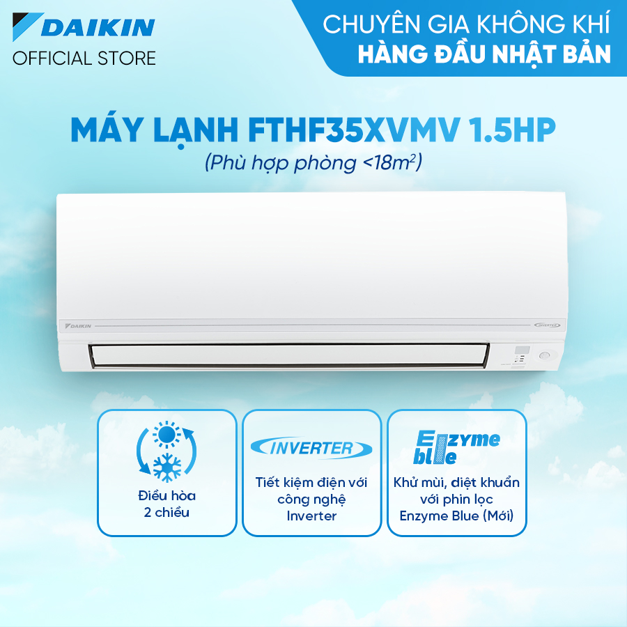 Máy lạnh Daikin Inverter 1.5 HP FTHF35VAVMV