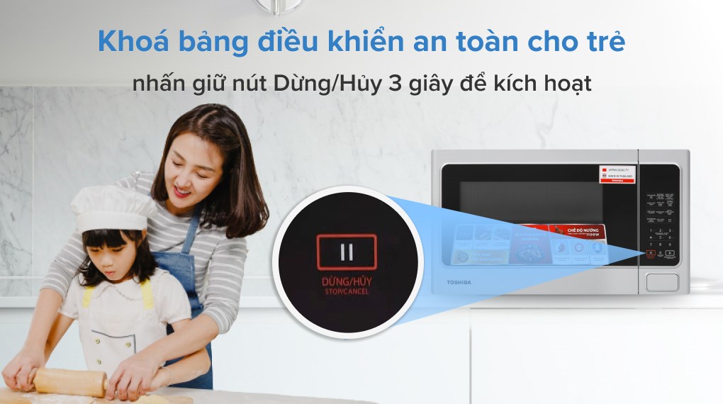 Lò vi sóng có nướng Toshiba ER-SGS34(S1)VN 34 lít