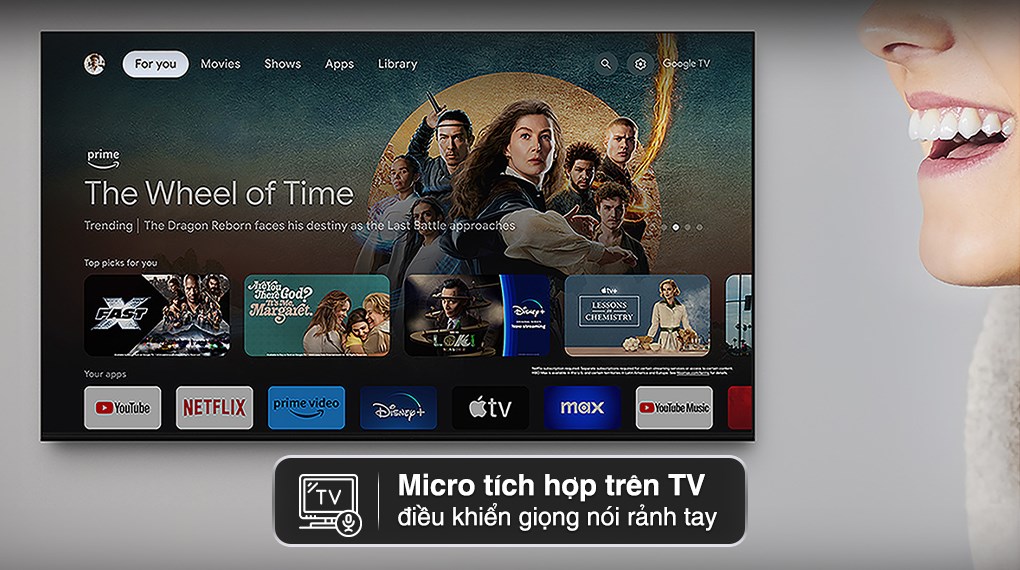 Google Tivi OLED Sony AI 4K 55 inch K-55XR80