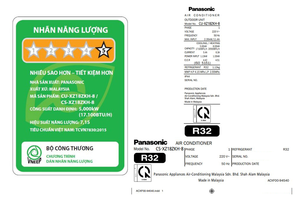 Máy điều hòa 2 chiều Panasonic Inverter XZ18ZKH