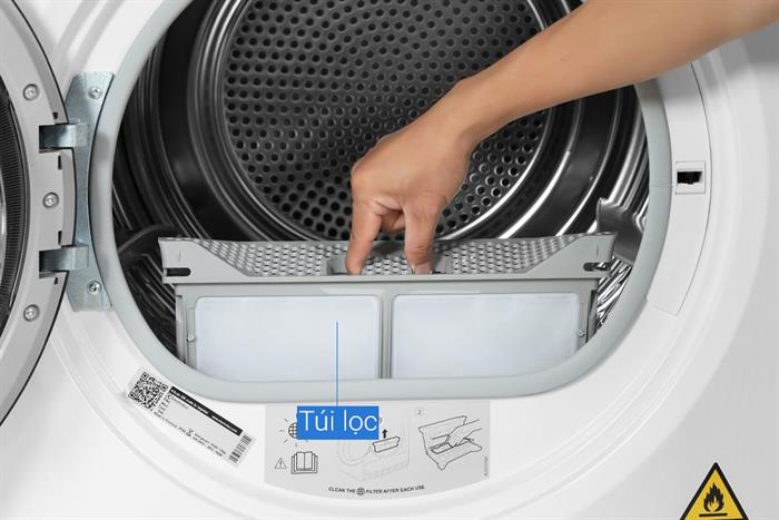 Máy sấy bơm nhiệt Electrolux UltimateCare 9 kg EDH903R7WC