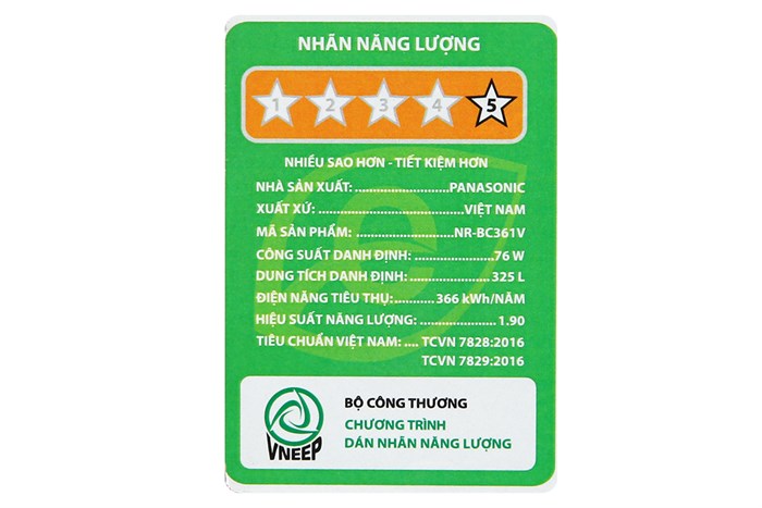 Tủ lạnh Panasonic Inverter 325 Lít NR-BC361VGMV