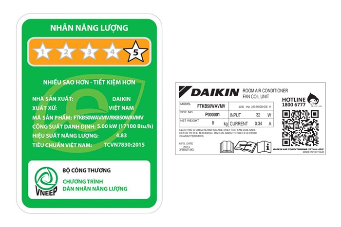 Máy lạnh Daikin Inverter 2 HP FTKB50WAVMV