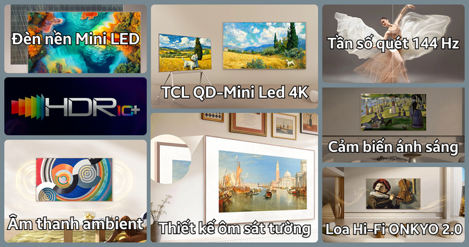 Google Tivi TCL QD-Mini LED 4K 65 Inch 65A400 Pro
