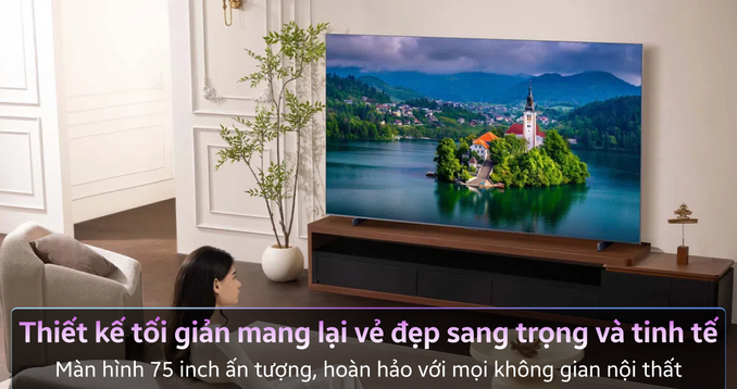 Google Tivi TCL QD-Mini LED AI 4K 75 Inch 75C8K