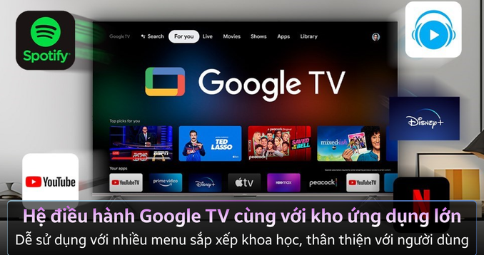 Google Tivi TCL QLED 4K 85 Inch 85P8K