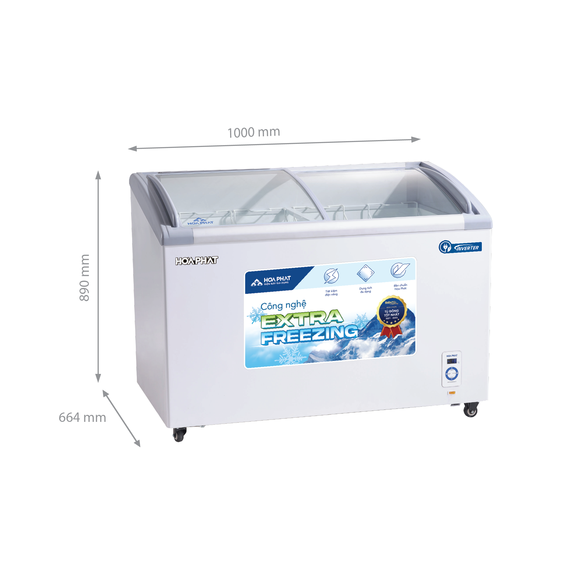 Tủ Đông Hòa Phát Inverter 280 Lít HSF AD8280.C1