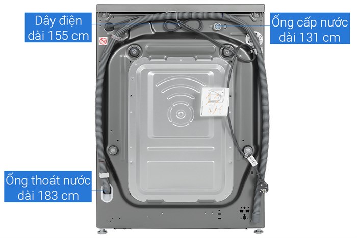 Máy giặt sấy LG AI DD Inverter giặt 10 kg - sấy 6 kg FV1410D4P