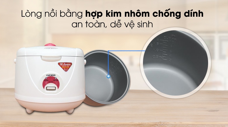 Nồi cơm điện Cuckoo Trắng 1.8 lít CR-1021