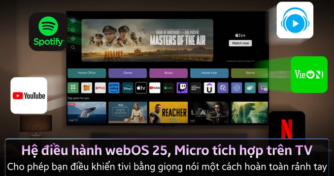 Smart Tivi OLED LG evo AI 4K 97 inch OLED97M5PSA