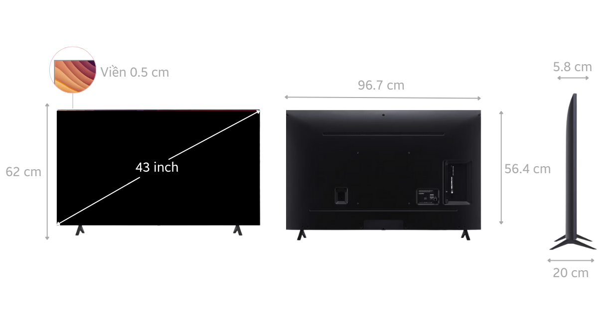 Smart Tivi NanoCell LG AI 4K 43 inch 43NANO81TSA