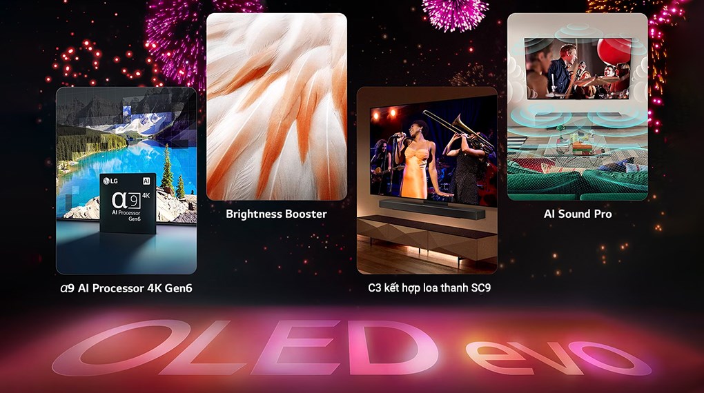 Smart Tivi OLED LG AI 4K 83 inch OLED83C3PSA