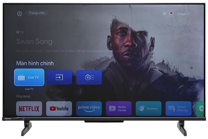 Google Tivi ULED Hisense AI 4K 43 inch 43U6K