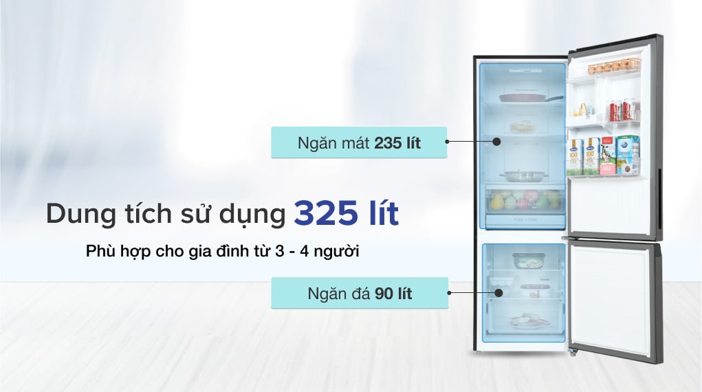 Tủ lạnh Toshiba inverter 325 lít GR-RB410WE-PMV(06)-MG