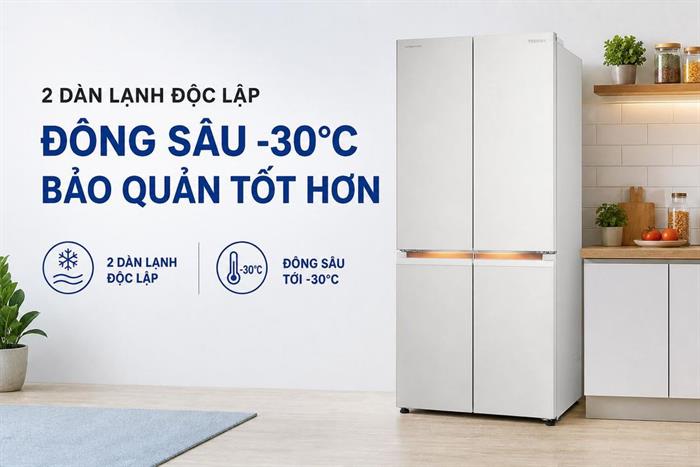 Tủ lạnh Toshiba Inverter 521 lít Multi Door GR-RF681WI-PGV(D4)