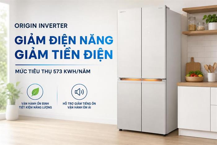 Tủ lạnh Toshiba Inverter 521 lít Multi Door GR-RF681WI-PGV(D4)