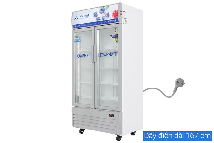 Tủ mát 2 cánh Hòa Phát Inverter 526 lít HSR D8526