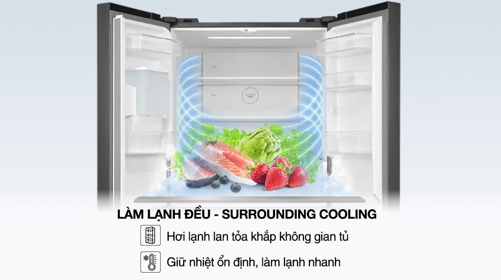 Tủ lạnh Toshiba Inverter 471 lít Multi Door GR-RF606WI-PMV(60)-AG