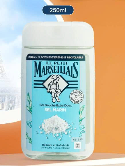 Sữa tắm Le Petit Marseillais chiết xuất muối biển 250ml