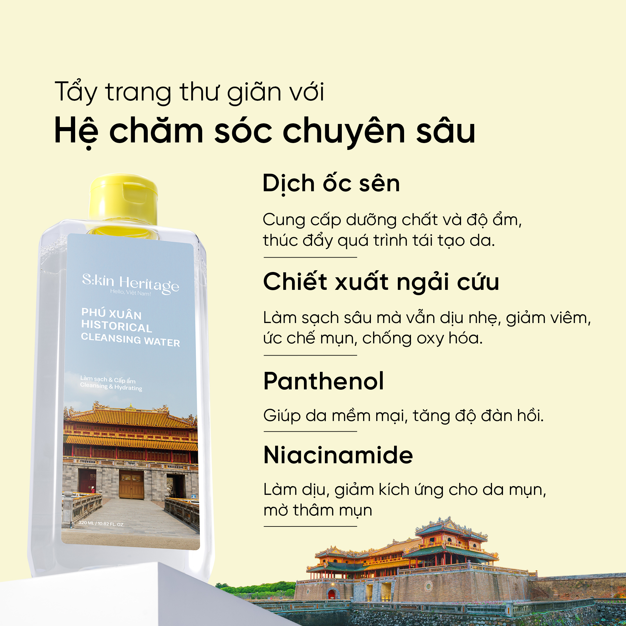 Nước tẩy trang Phú Xuân 320ml