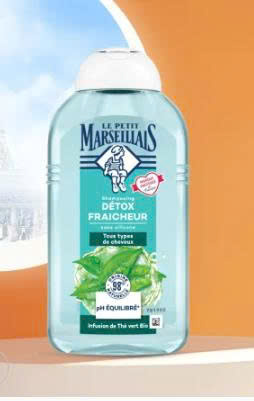 Dầu gội Le Petit Marseillais chiết xuất tinh dầu bạc hà 250ml