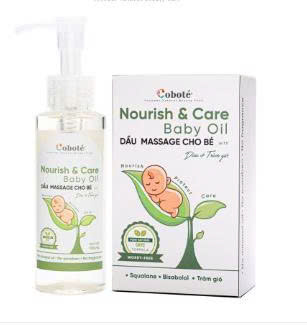 Dầu massage & chăm sóc bé Coboté 100ml (Nourish and Care Baby Oil)