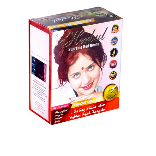Bột nhuộm tóc thảo dược Herbul Henna đỏ tươi ( Supreme Red)