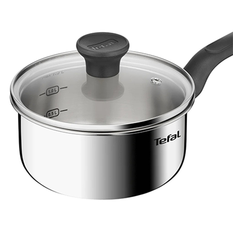 Quánh Inox liền khối có nắp 16cm