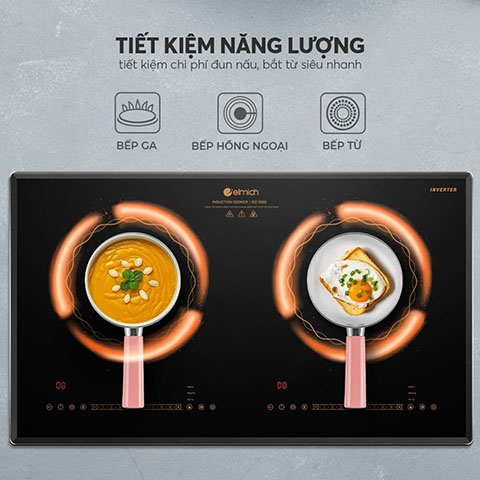 Bộ nồi chảo chống dính Ceramic Elmich Baby