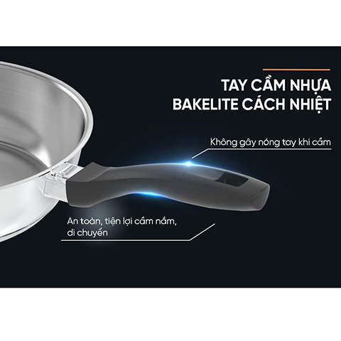 Chảo Inox Impact Sunhouse Eco 16 cm