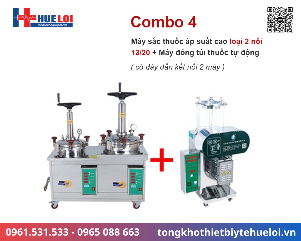 máy sắc thuốc và đóng túi