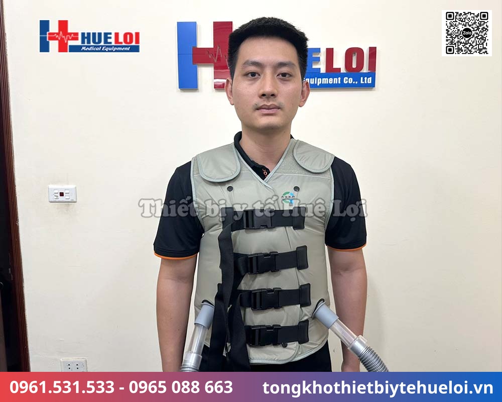 máy vỗ rung dẫn lưu tư thế