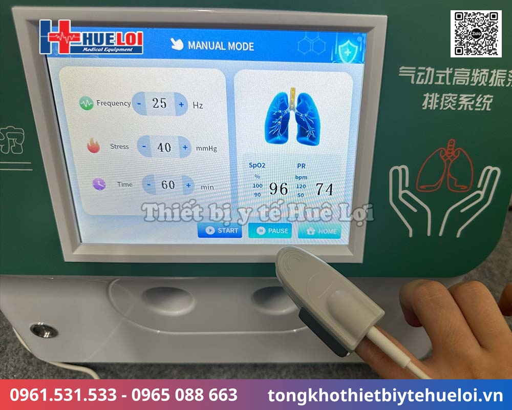 máy vỗ rung dẫn lưu tư thế