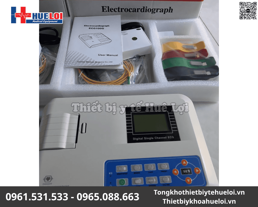 máy đo điện tim 3 kênh